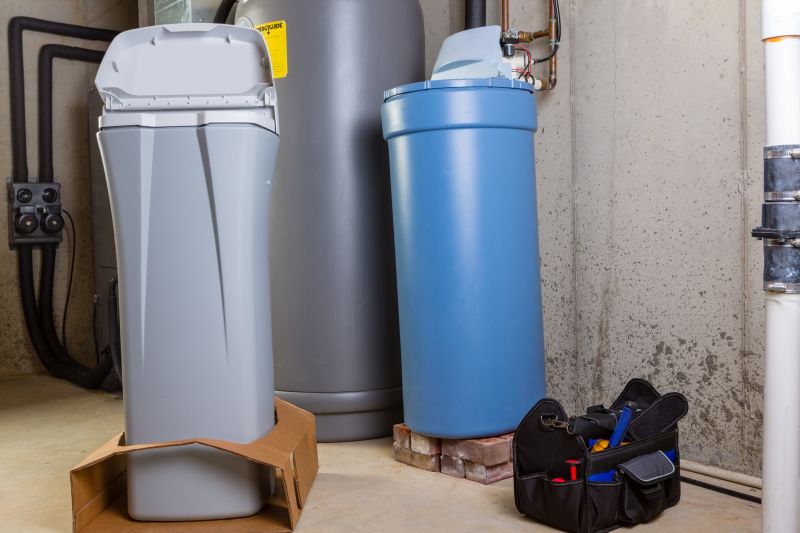 Water Softener System Installation in a Basement